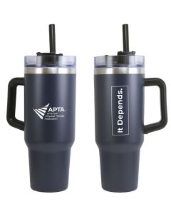 APTA Insulated Travel Mug with Straw